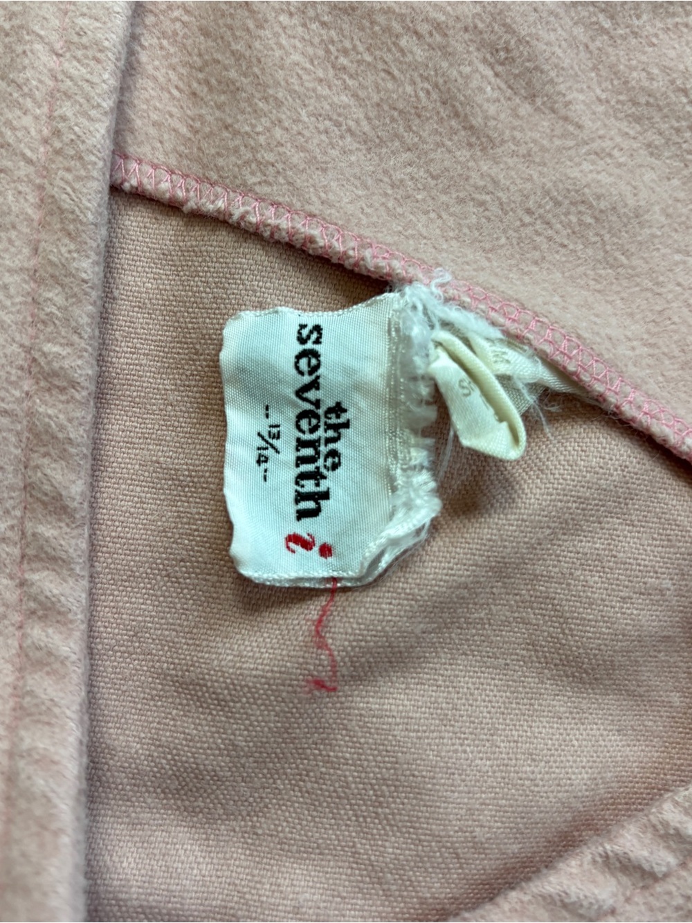 Vintage 70s Pastel Pink Faux Suede Vest - Picture 6 of 7